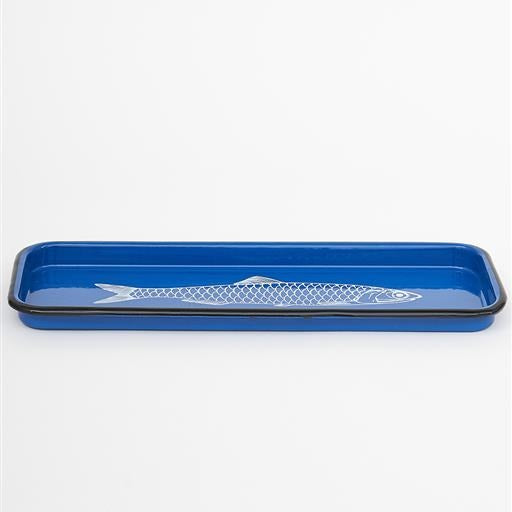 Blue Enamel Sardine Tray