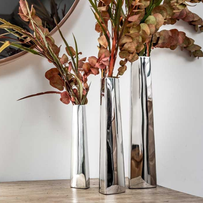 Silver Flower Vase (3 Sizes Available)