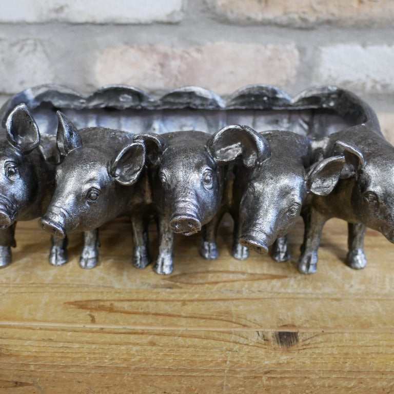 Add an adorable touch to your space with the Silver Piggy Planter that transforms any room or garden into a playful farmhouse haven. Perfect for showcasing your favourite plants, this unique design adds character and a daring twist to rustic decor. Let these adorable piggy companions guard your greenery with style and attitude!