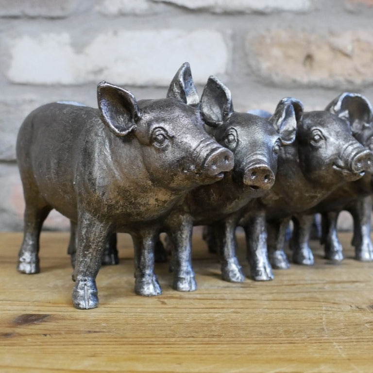 Add an adorable touch to your space with the Silver Piggy Planter that transforms any room or garden into a playful farmhouse haven. Perfect for showcasing your favourite plants, this unique design adds character and a daring twist to rustic decor. Let these adorable piggy companions guard your greenery with style and attitude!