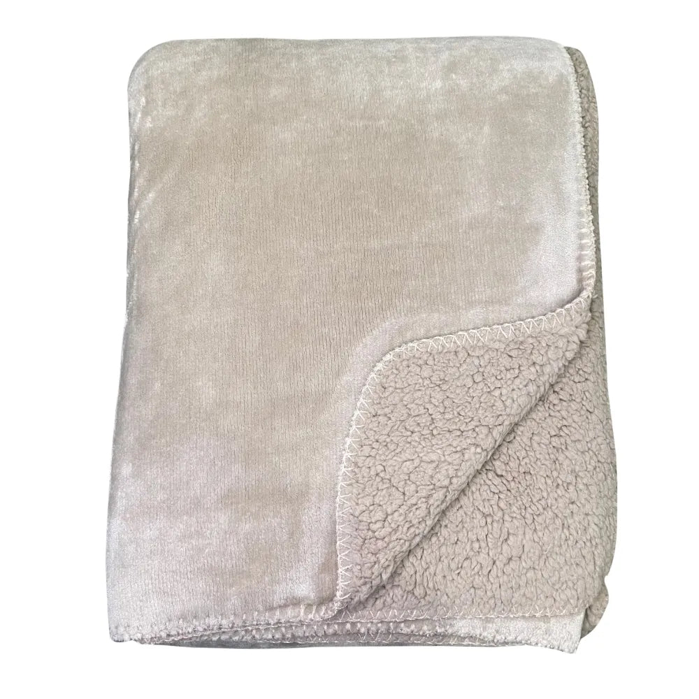 Super Soft Fleece Lined Luxury Throw (Various Colours)