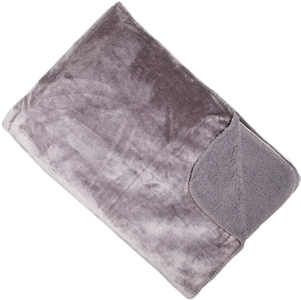 Super Soft Fleece Lined Luxury Throw (Various Colours)