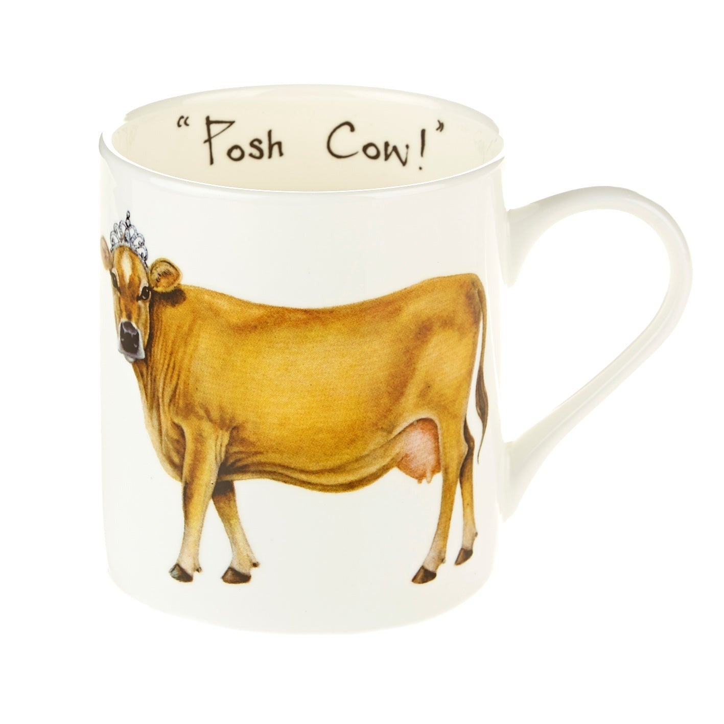 Posh Cow Bone China Mug