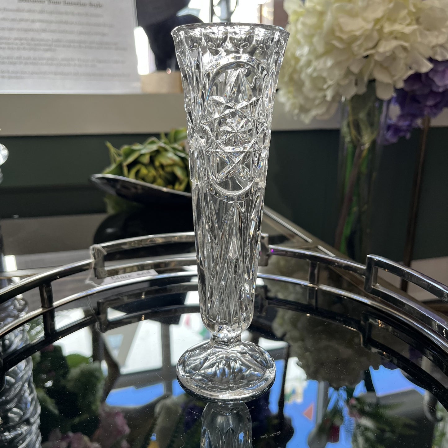 Vintage West German Crystal Vase