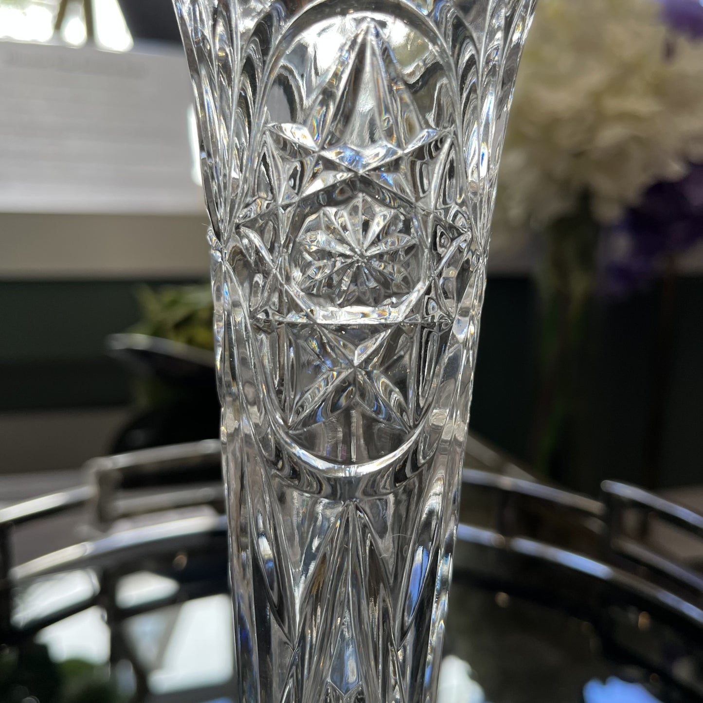 Vintage West German Crystal Vase