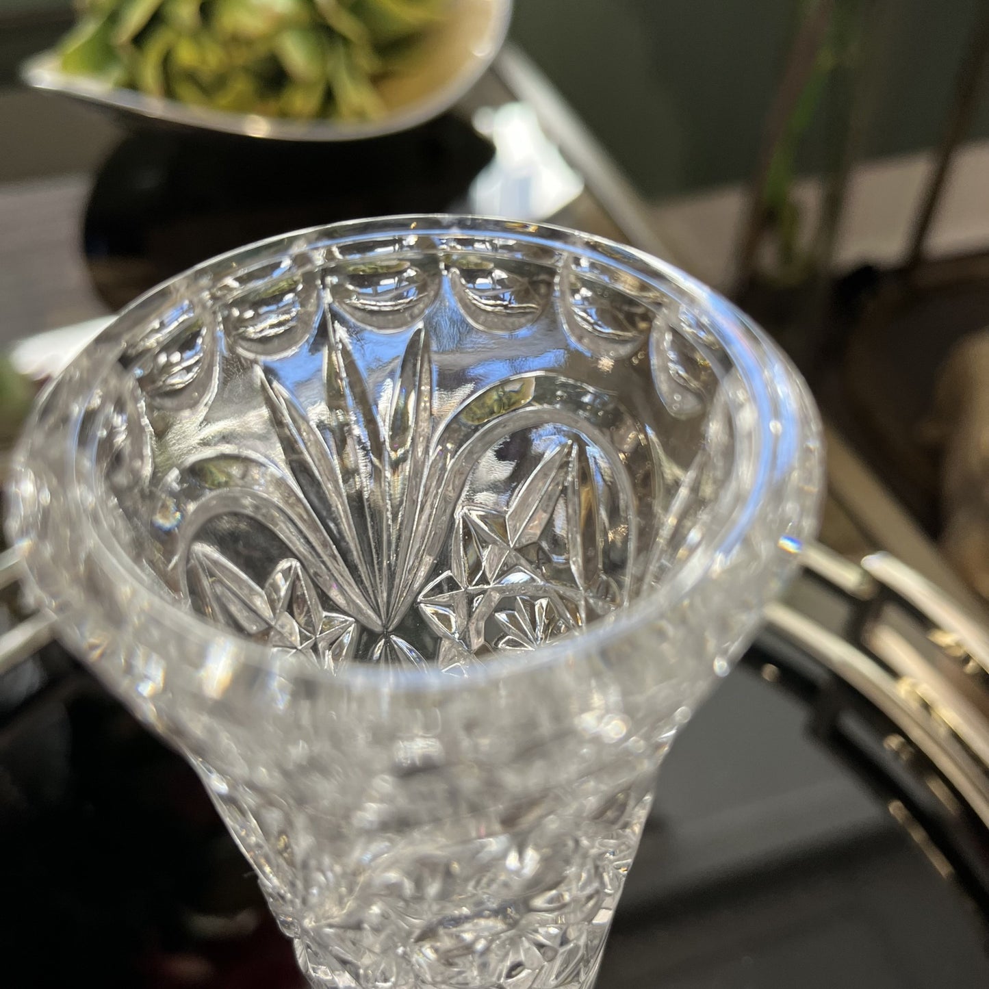 Vintage West German Crystal Vase