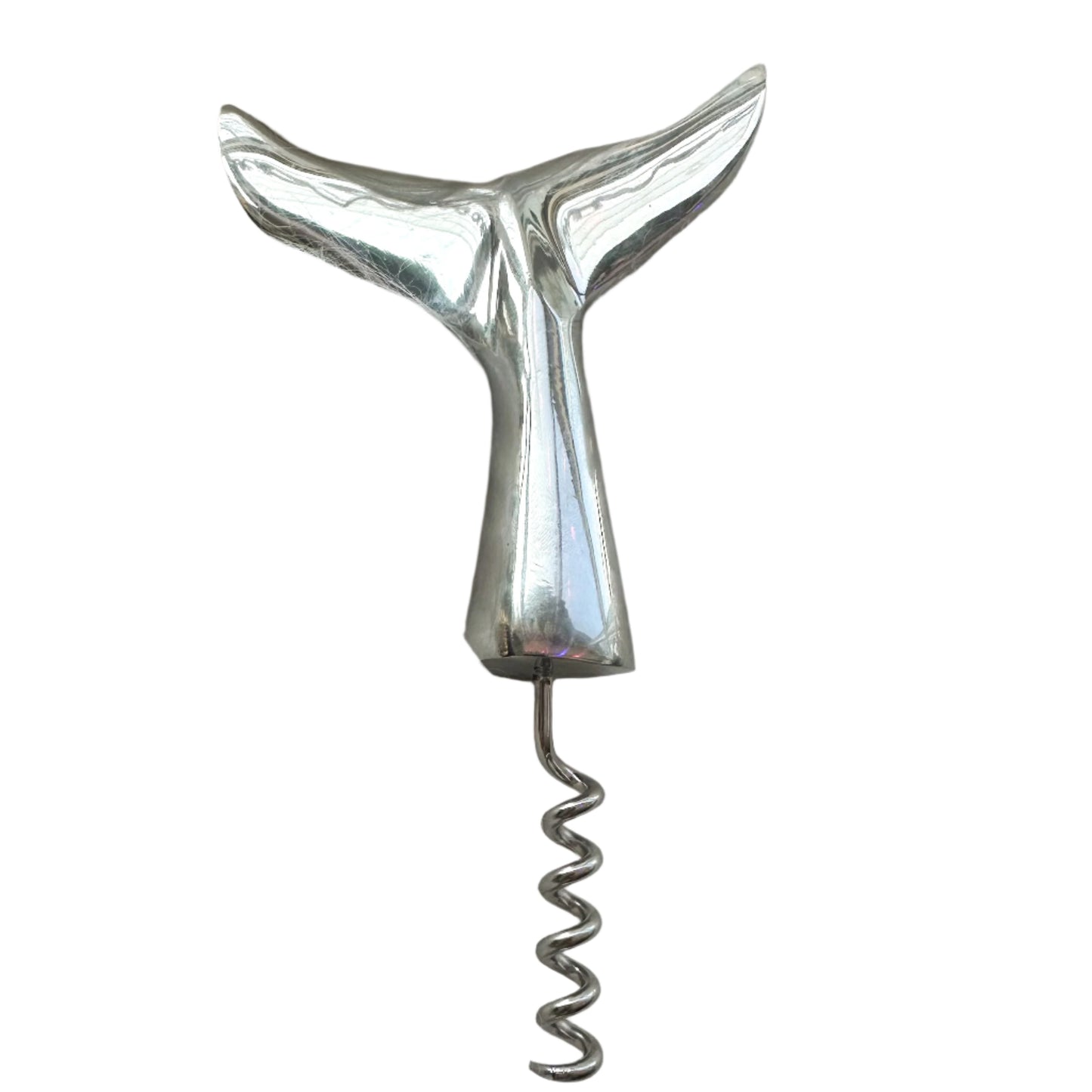 Silver Whale Tail Corkscrew