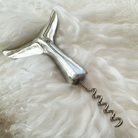 Silver Whale Tail Corkscrew