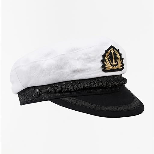 White Captain's Hat