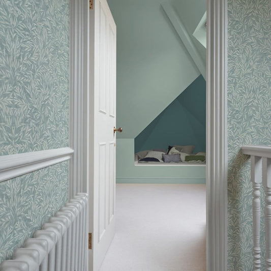 Green Willow Leaf Wallpaper