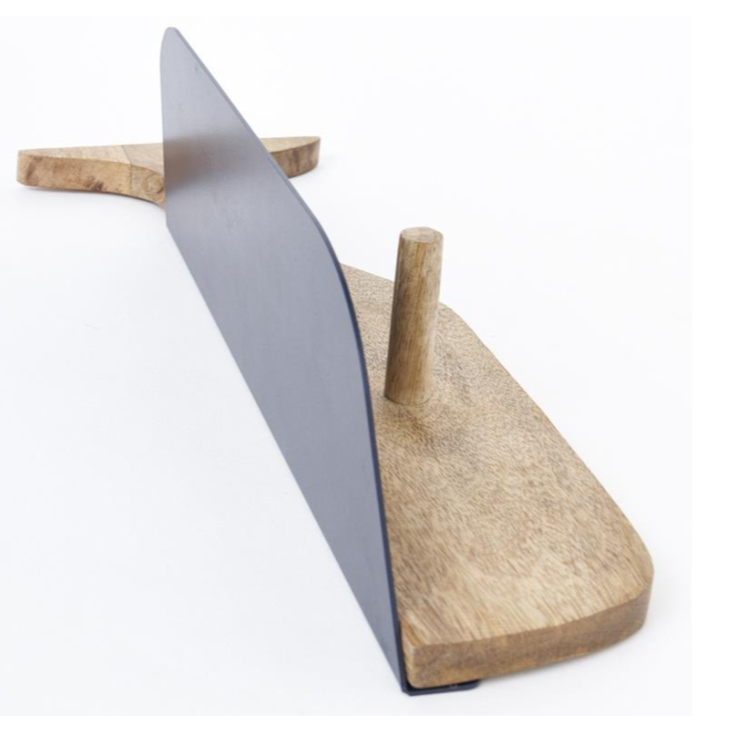 Wooden Whale Wall Shelf