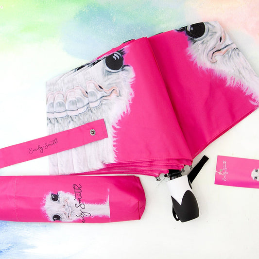 Emily Smith 'Camilla' Ostrich Compact Umbrella