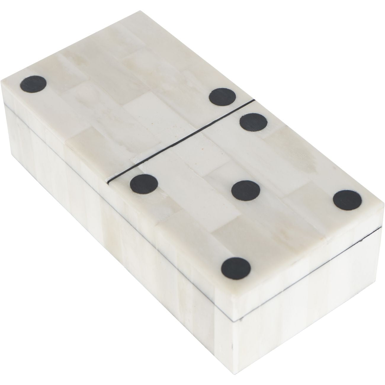 Classic Bone Inlay Dominoes Box