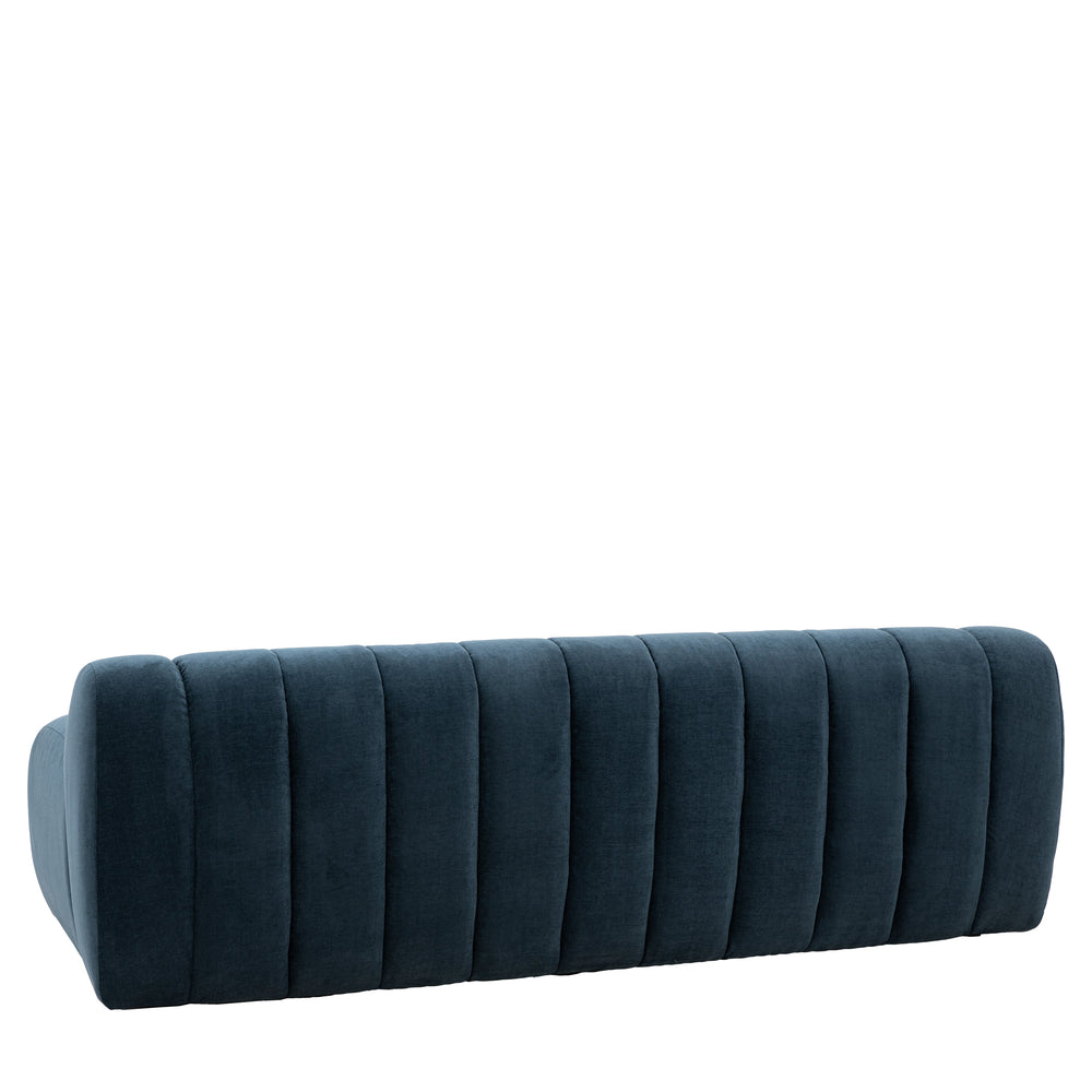 Dark blue sofa on a white background