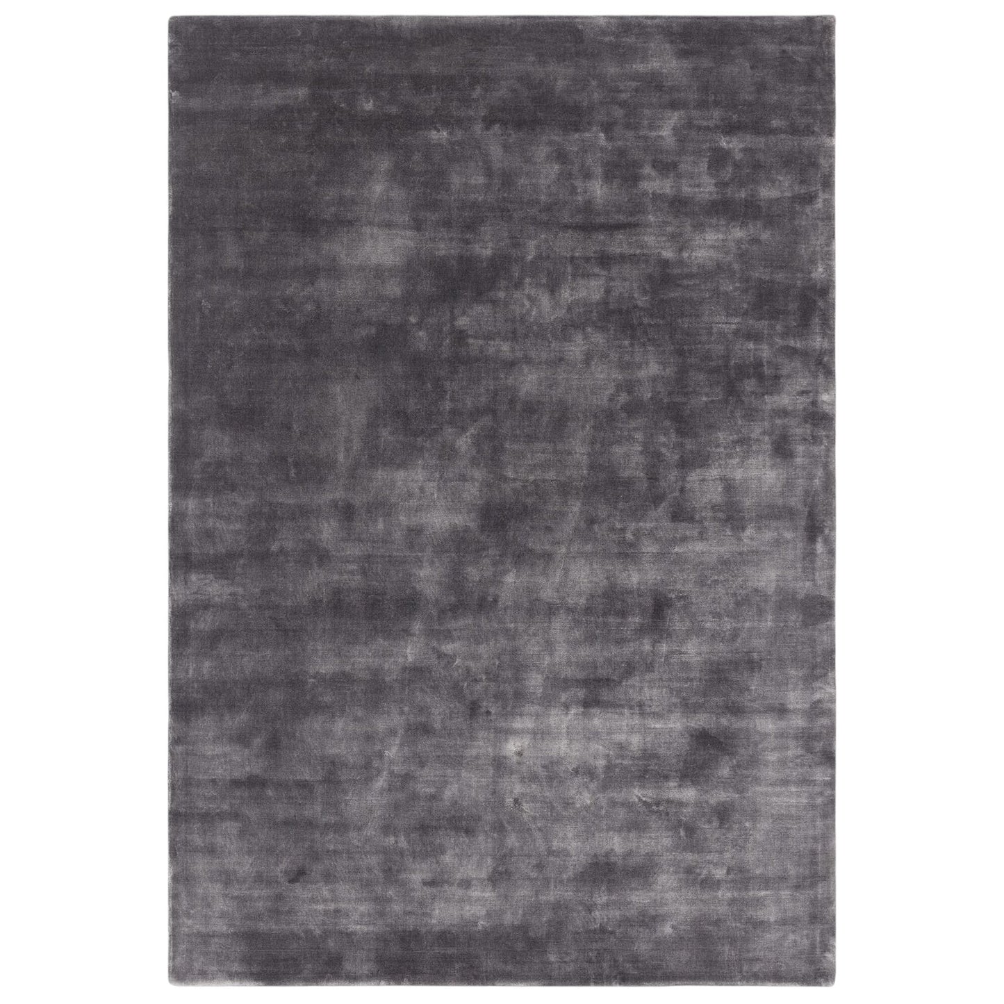 Dark gray textured rug on a white background