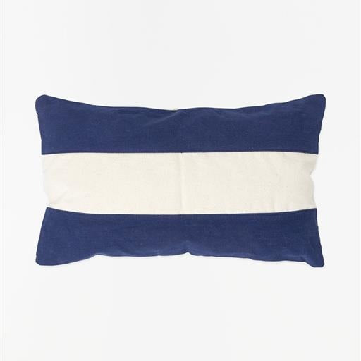 Nautical Blue and White Stripe Cushion