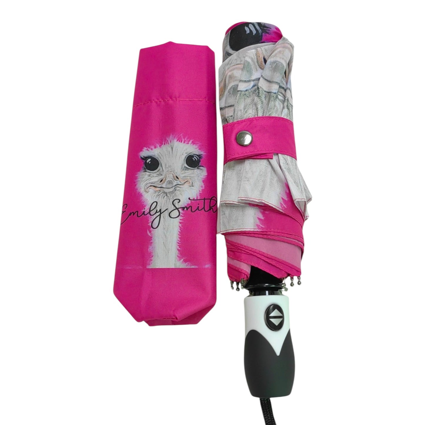 Emily Smith 'Camilla' Ostrich Compact Umbrella