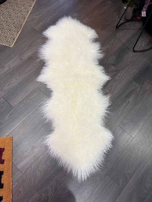 Ivory Tibetan Sheepskin Hide