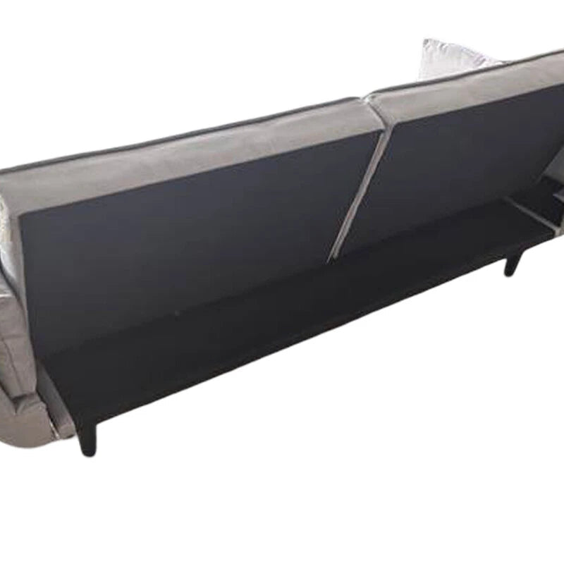 grey sofa bed.