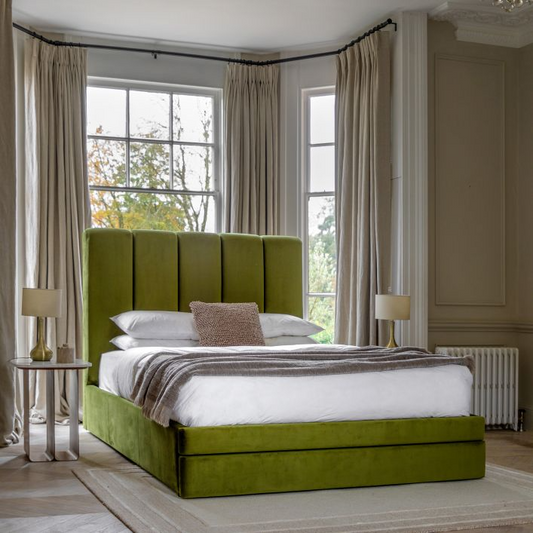 Olive Green Deco Bed