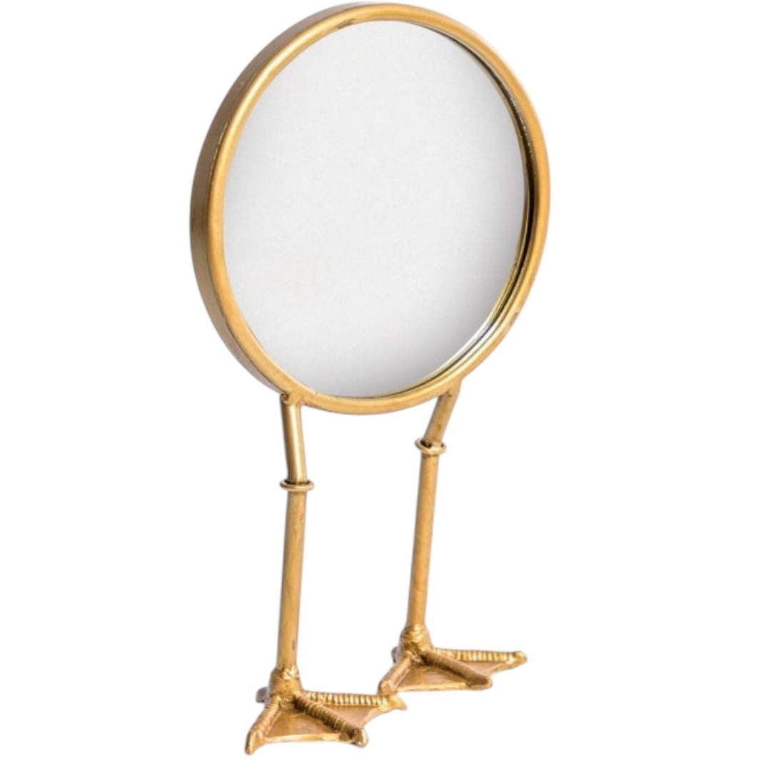 Antique Bird Leg Table Mirror