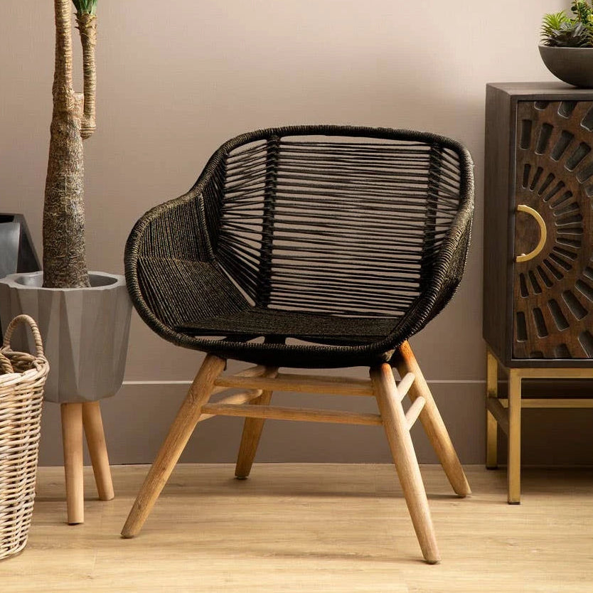 Black Rope Chair