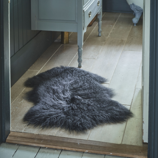 Black Tibetan Sheepskin Hide