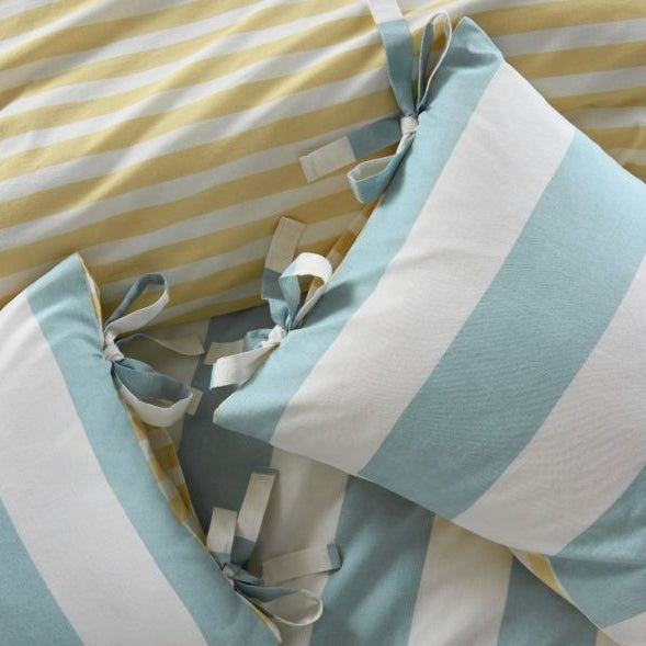 Blue and White Stripe Bed Linen