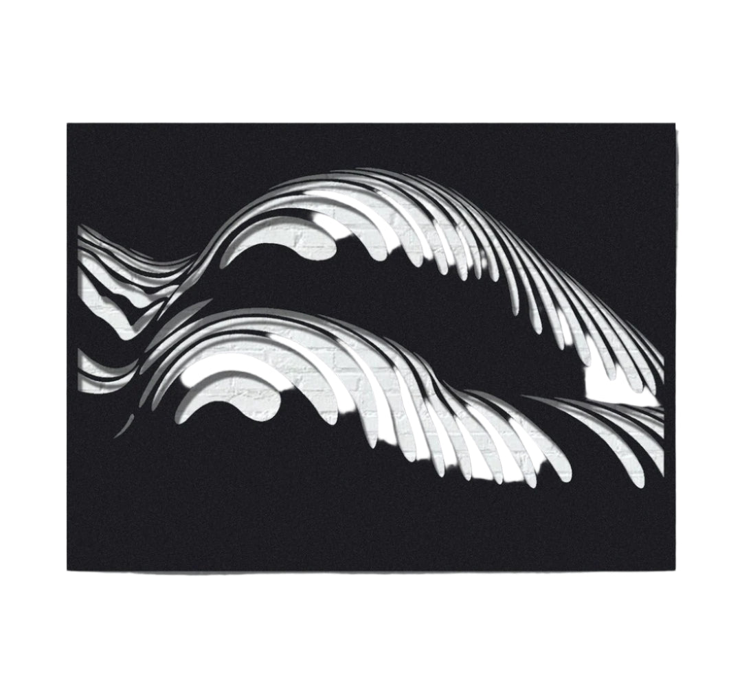 Body Lines Metal Wall Art