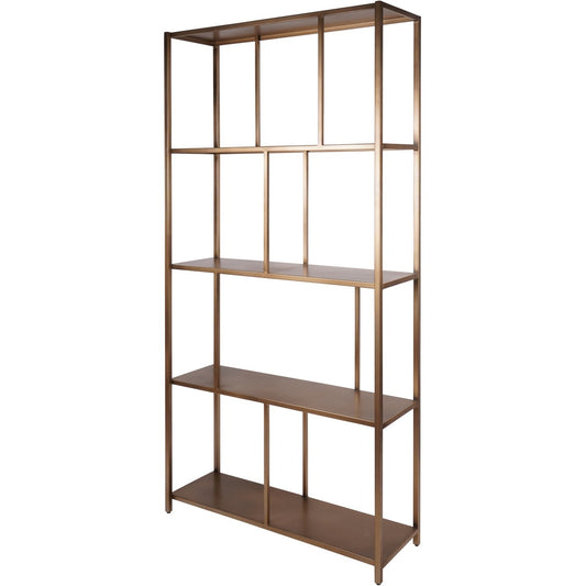 Brushed Bronze Shelving Unit