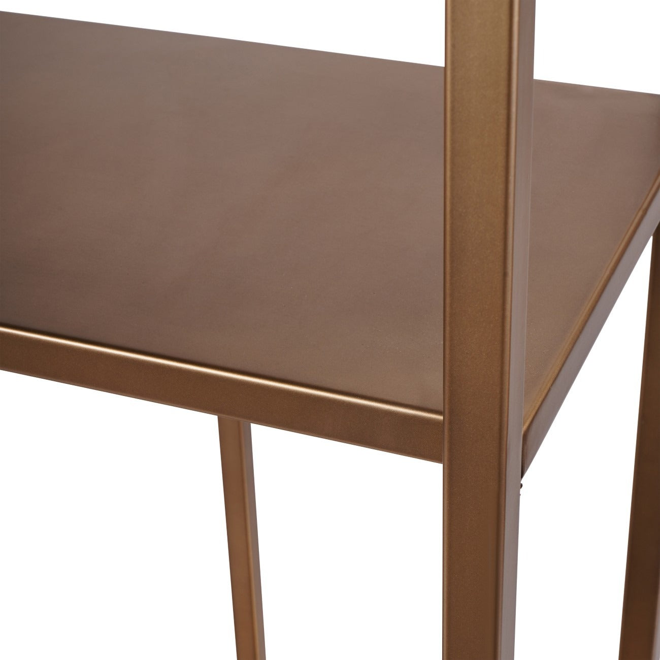Brushed Bronze Shelving Unit