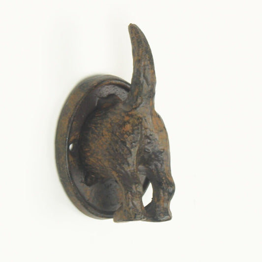 Cast Iron Scottie Tail Hook