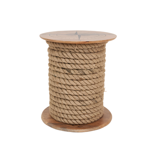 Compass Wood Side Table