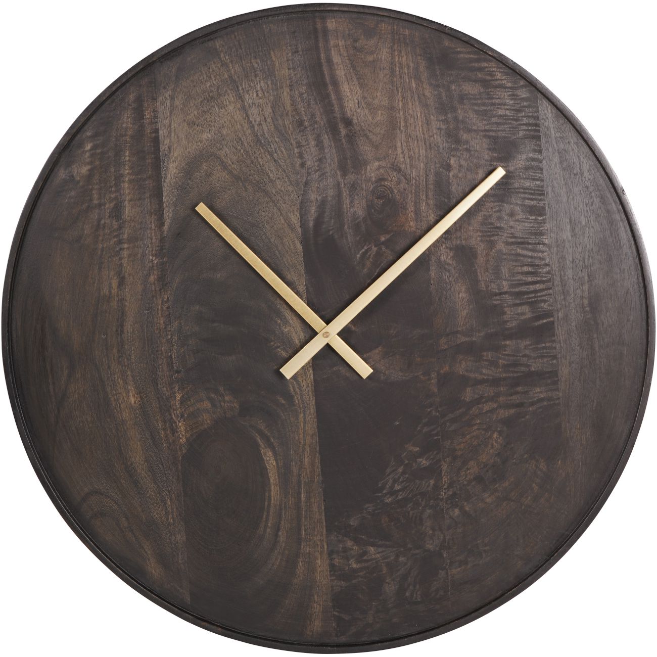 Dark Mango Wood Wall Clock