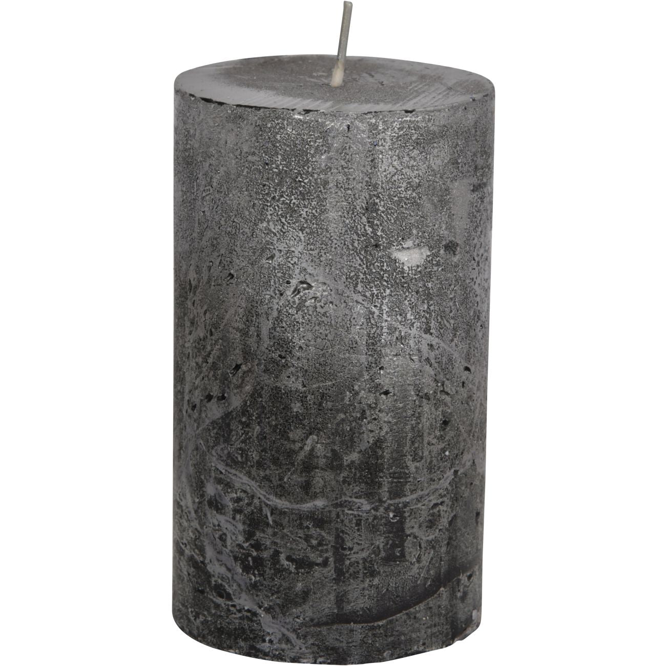 Diffused Black and Silver Candle