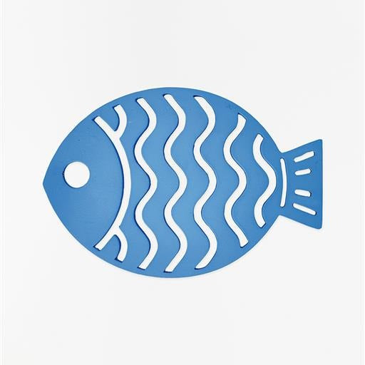 Blue Fish Metal Trivet