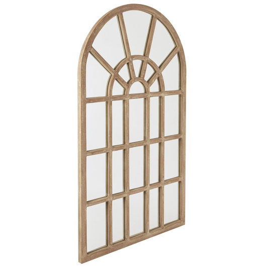 French Mango Wood Arched Mirror
