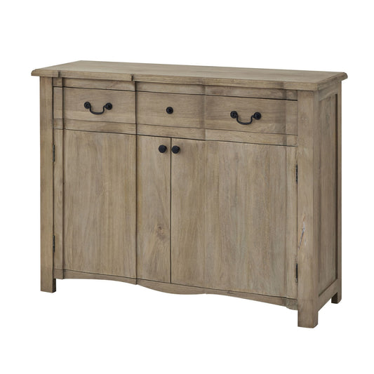 French Mango Wood Two Door Sideboard