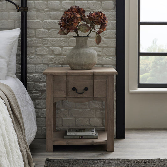 French Mango Wood Side Table