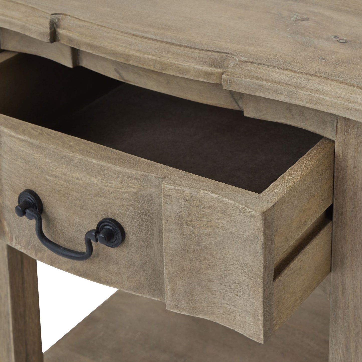 French Mango Wood Side Table