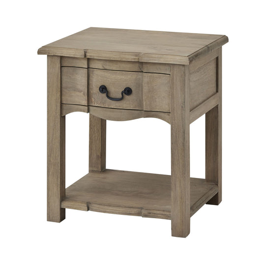 French Mango Wood Side Table