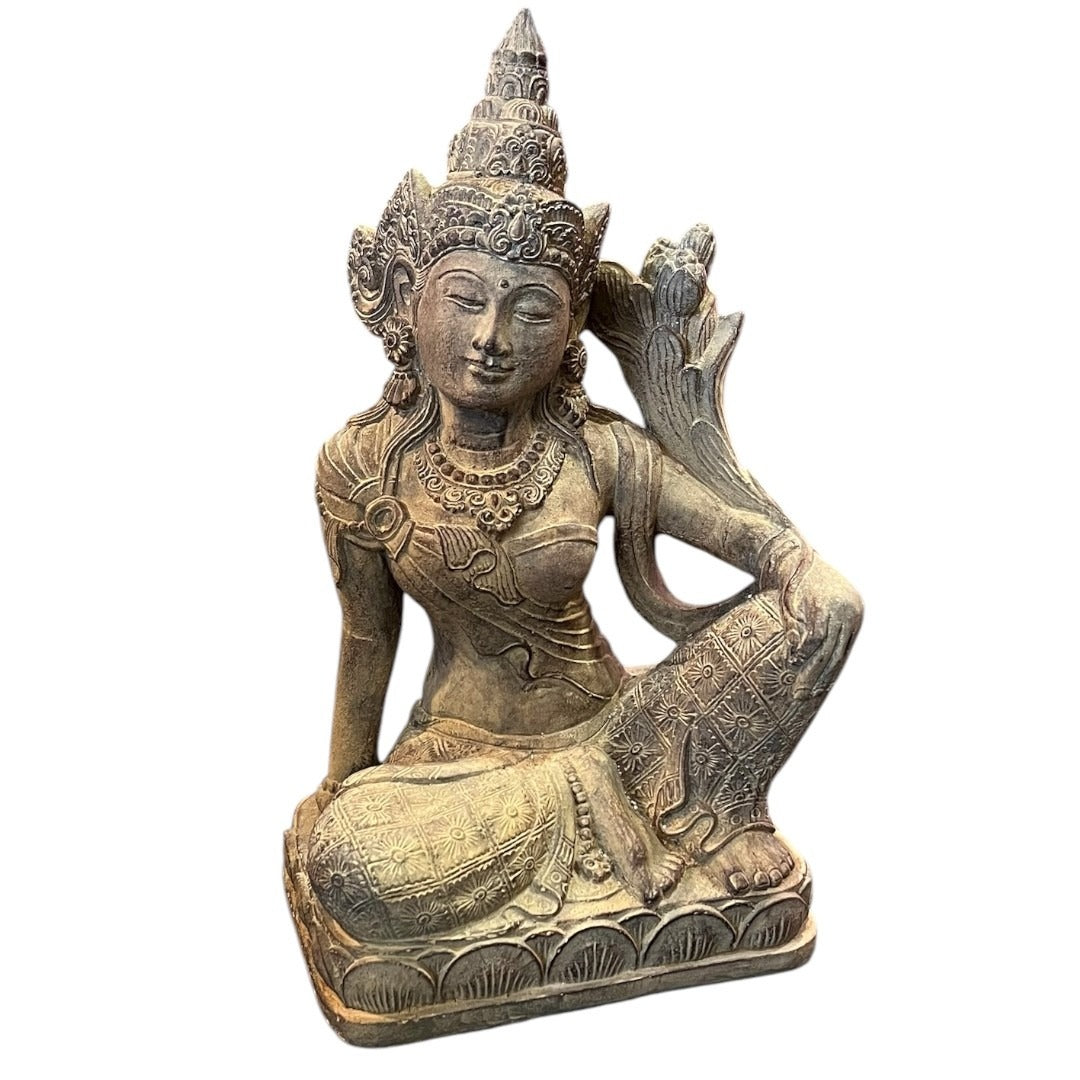Large Stone Goddess Statue