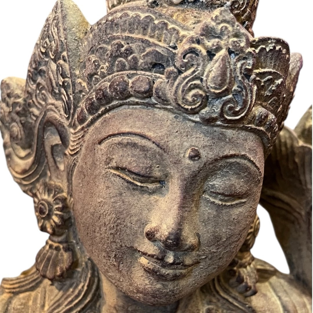 Large Stone Goddess Statue