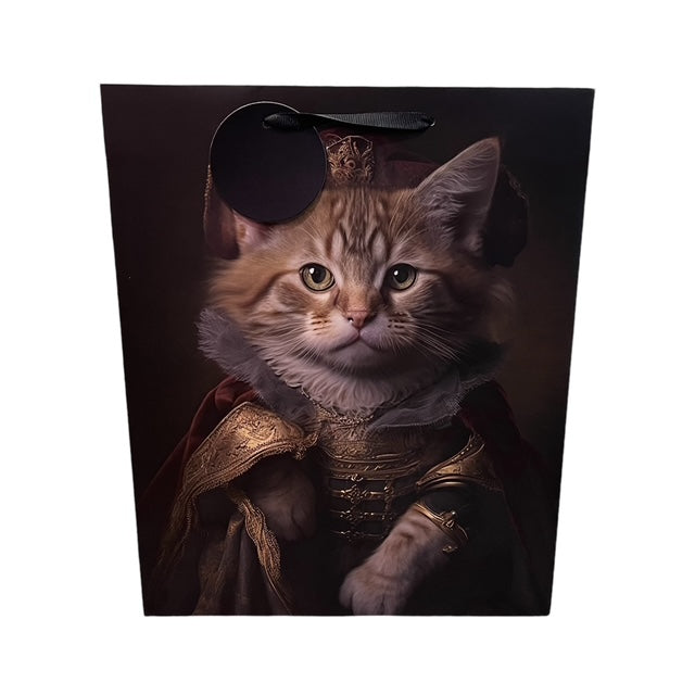 Ginger Persian Royal Cat Paper Gift Bag Large