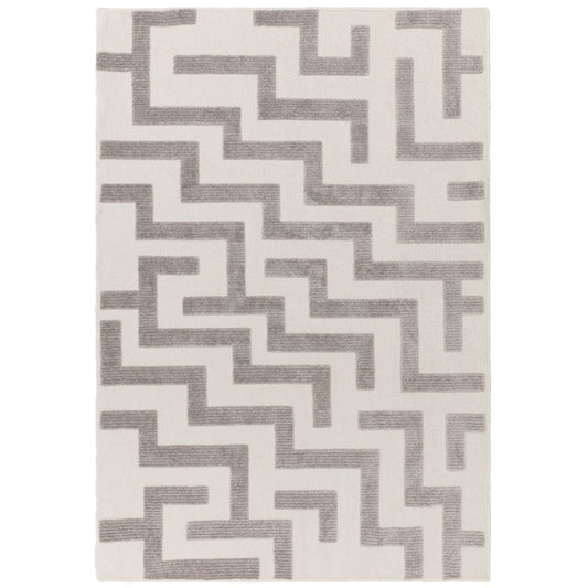 Grey Geometric Rug