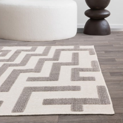 Grey Geometric Rug
