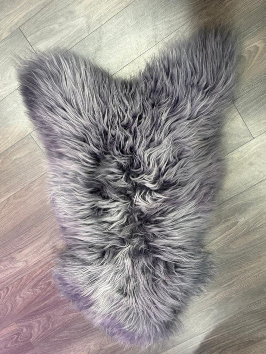 Grey Tip Icelandic Sheepskin Hide