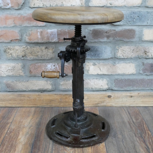 Industrial Crank Stool