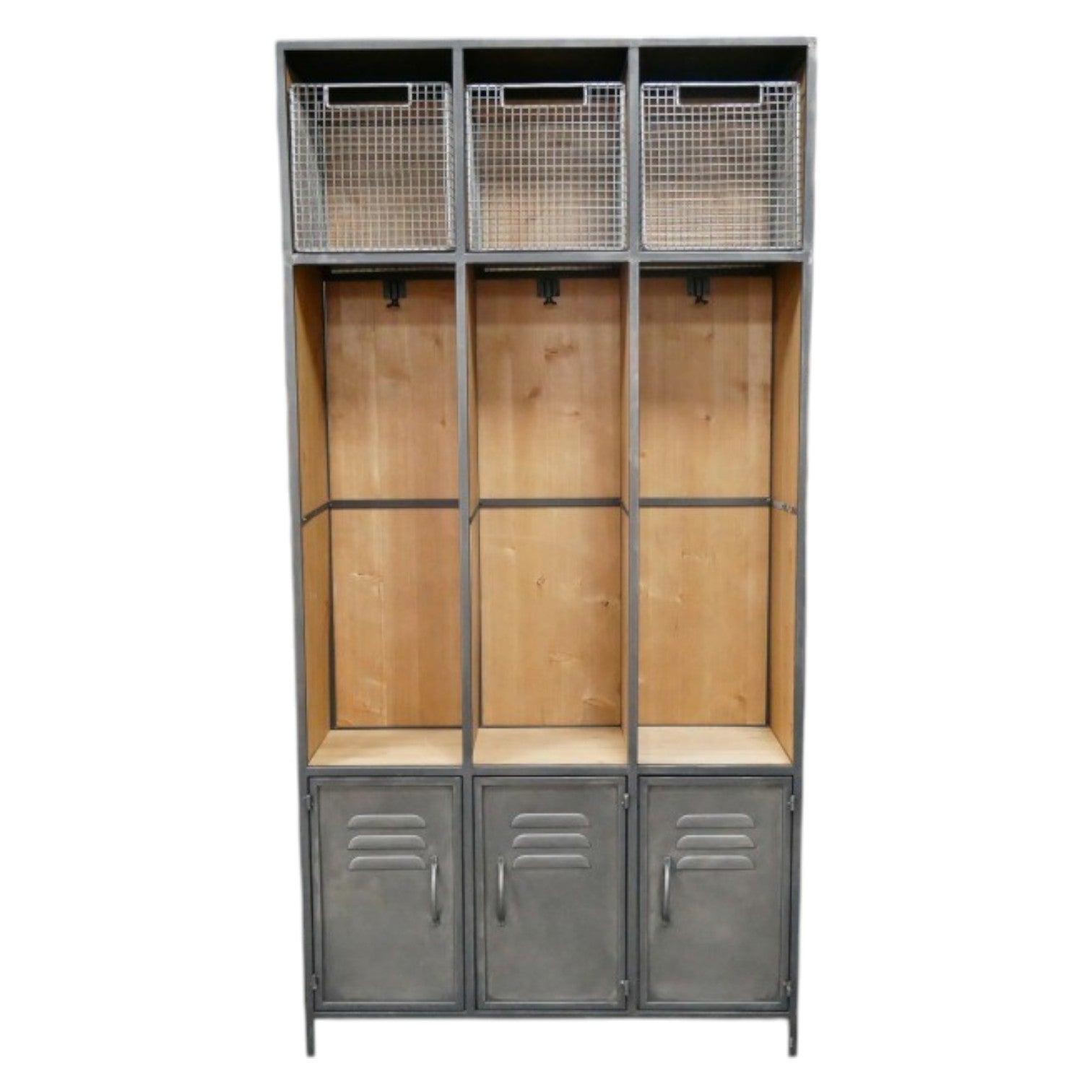Elevate your entryway with our Industrial Hallway Unit, thoughtfully designed to maximise your space. The sturdy steel construction offers reliable coat display and convenient shoe storage, bringing both functionality and modern contemporary style to your hallway. This versatile piece keeps your entrance organised while complementing your home's aesthetic.