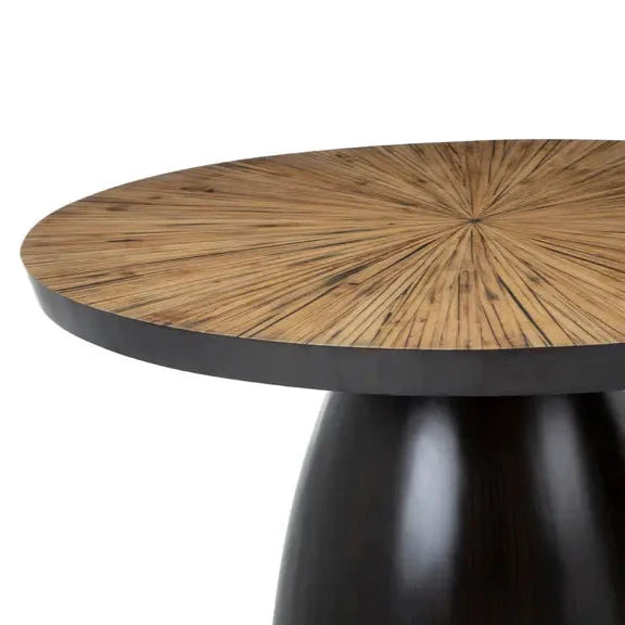 Japandi Bamboo Dining Table Detail